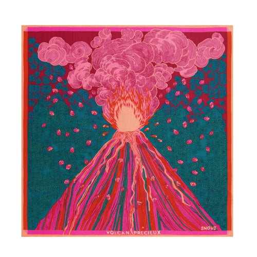 Inoui Editions Stromboli Square Scarf, Pink