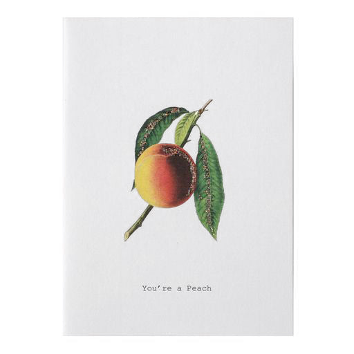 You&#39;re A Peach Thank You Card Eleish Van Breems Home