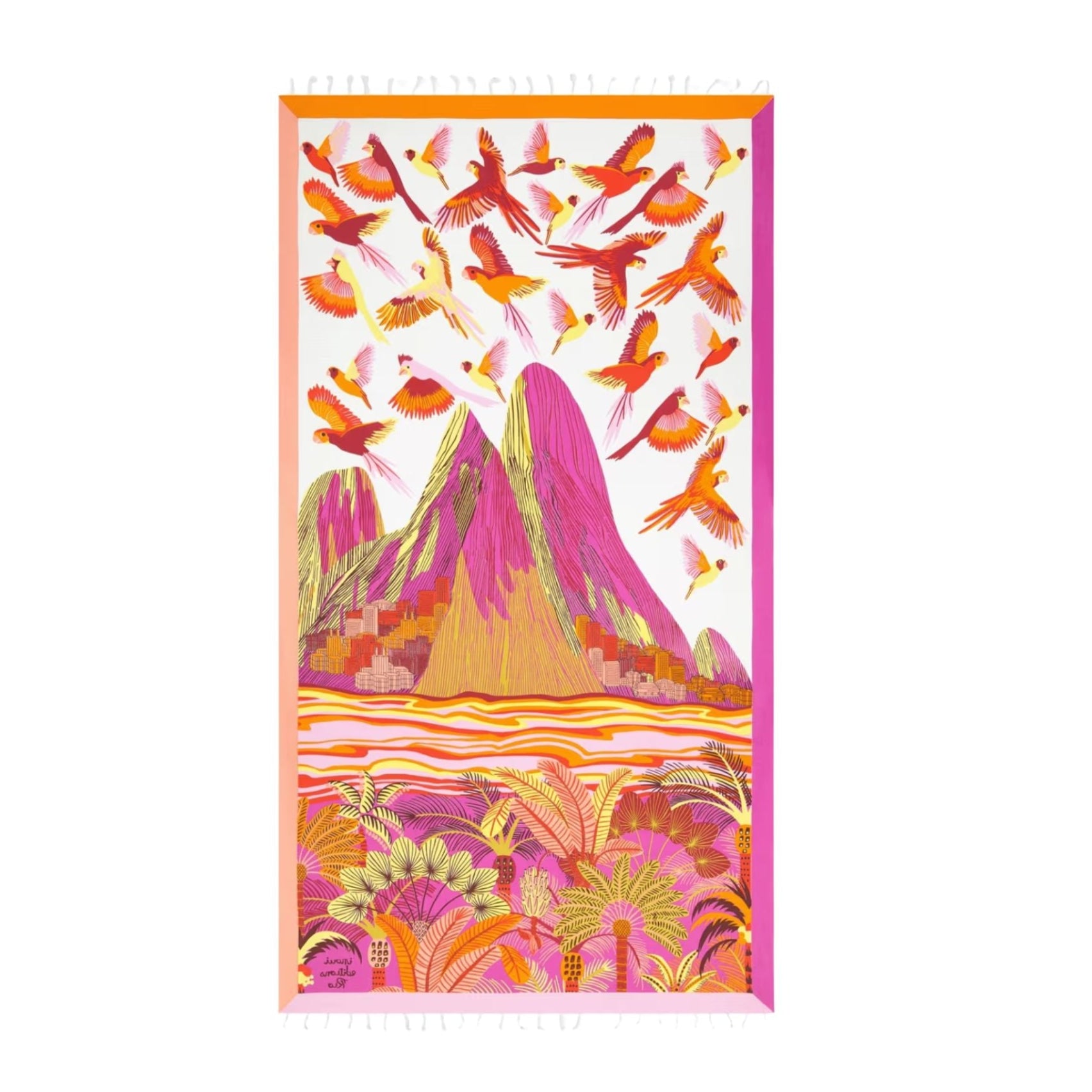 Fouta Towel, Rio Pink Eleish Van Breems Home