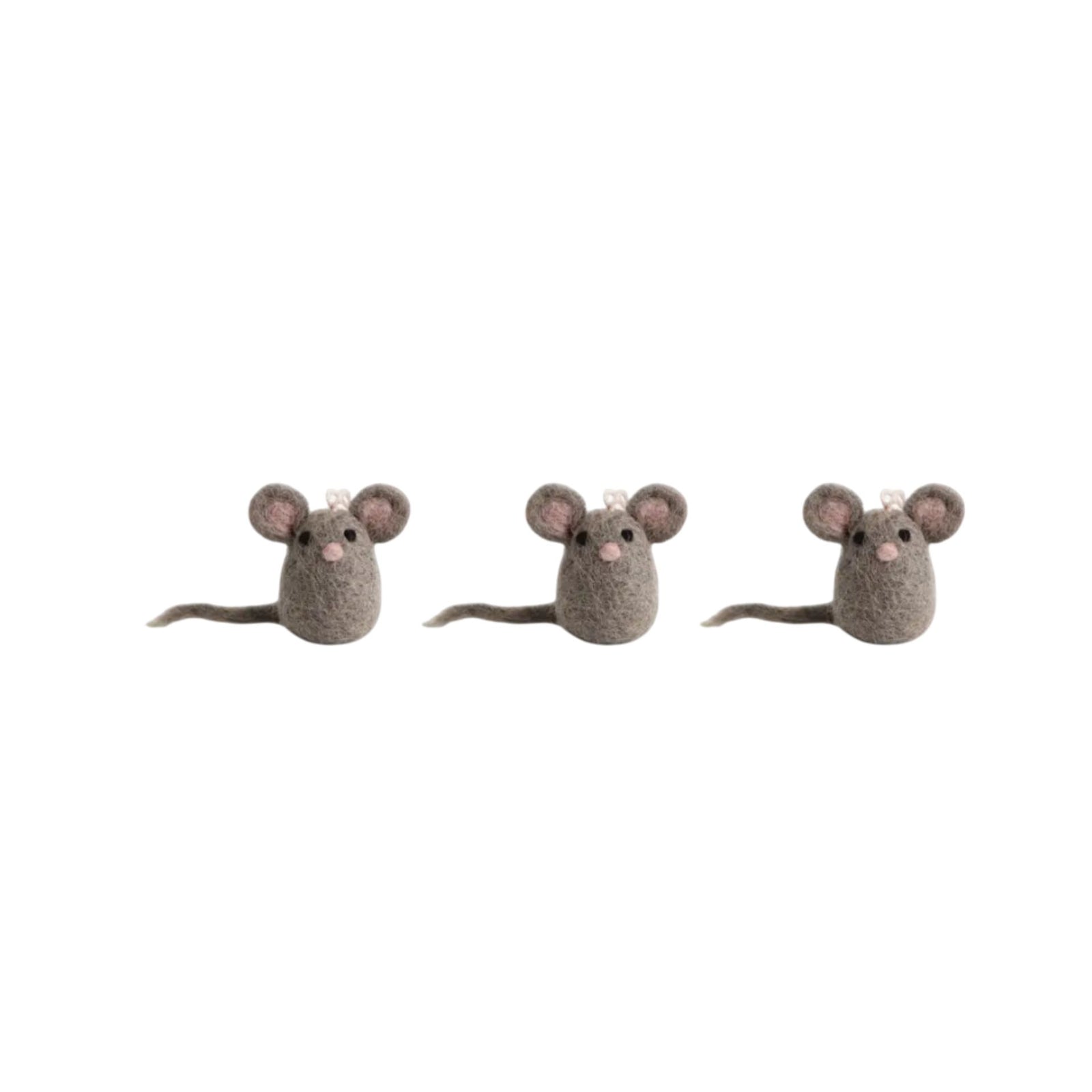 Mini Mice Ornaments, Set of 3 Eleish Van Breems Home
