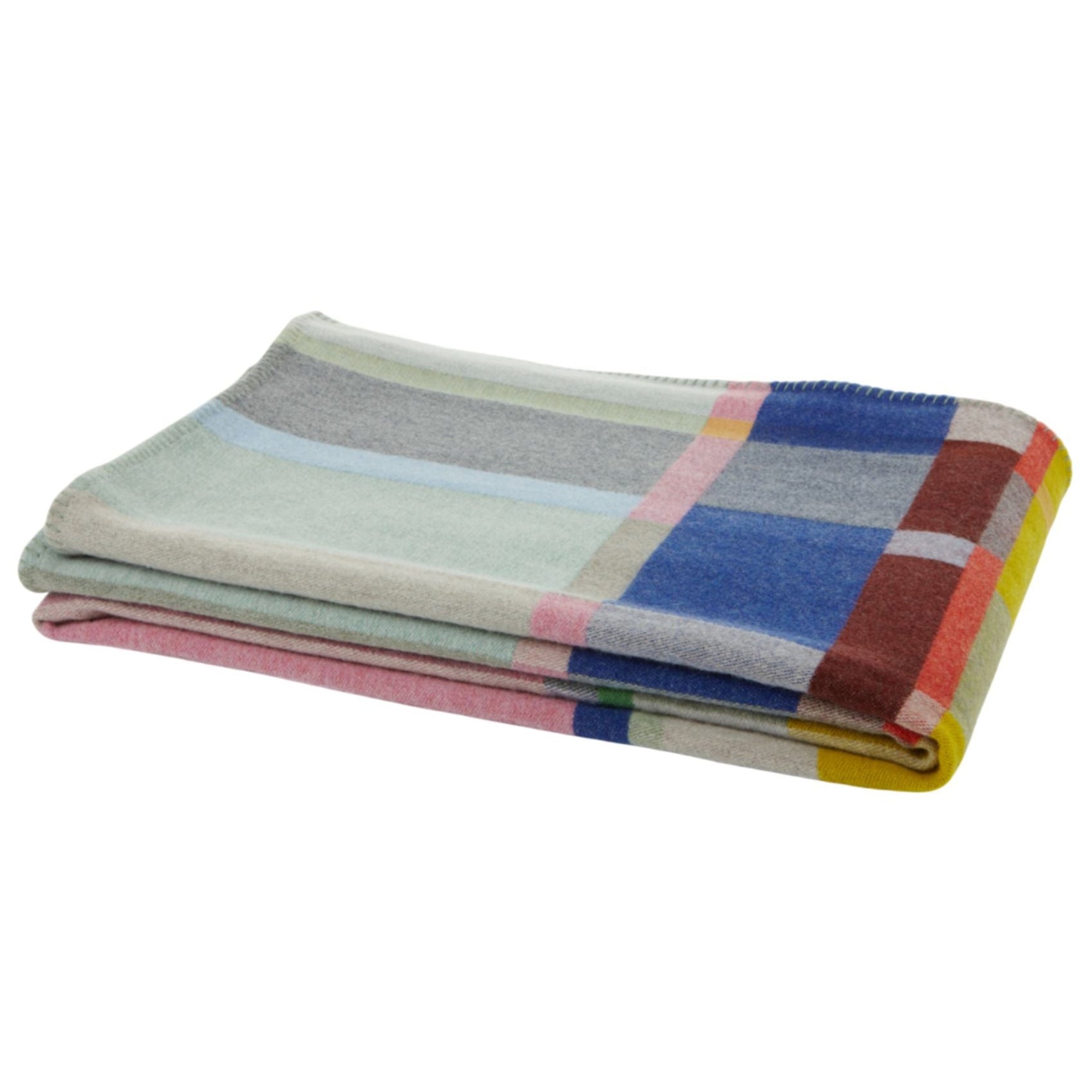 Wallace Sewell Lloyd Throw Lambswool Block Throw Eleish Van Breems Home
