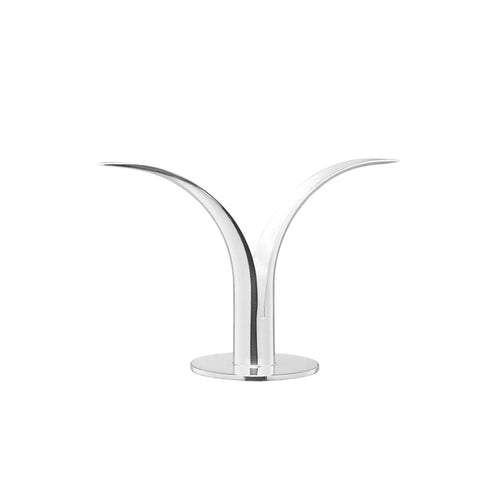 Silver Plated Lily Candle Holder