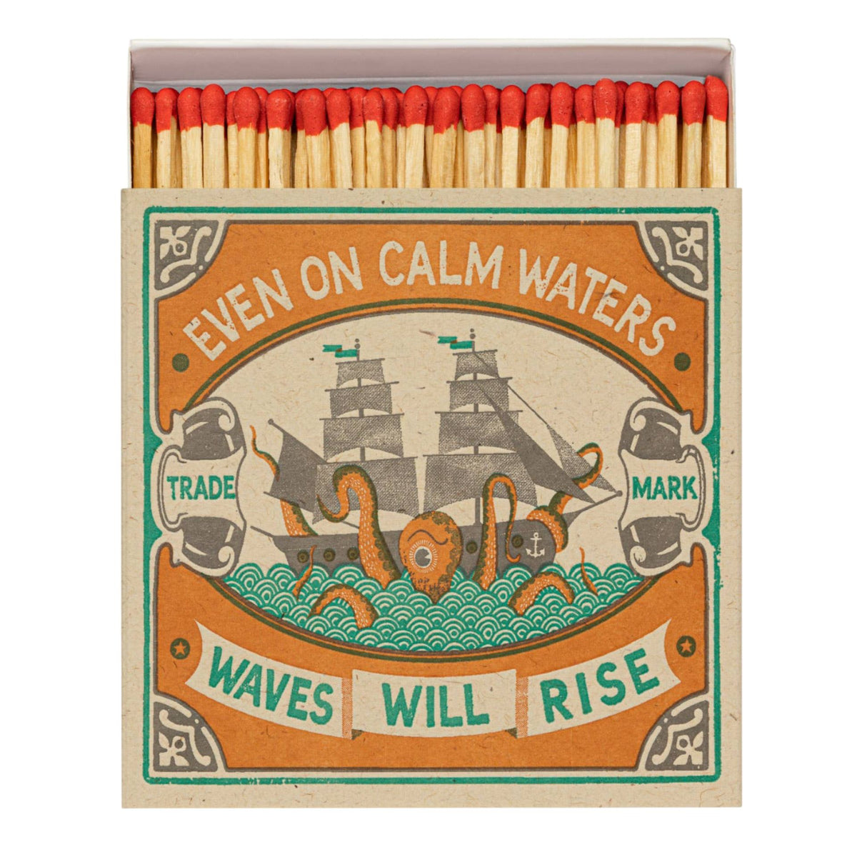 Even On Calm Waters Square Safety Matches Eleish Van Breems Home