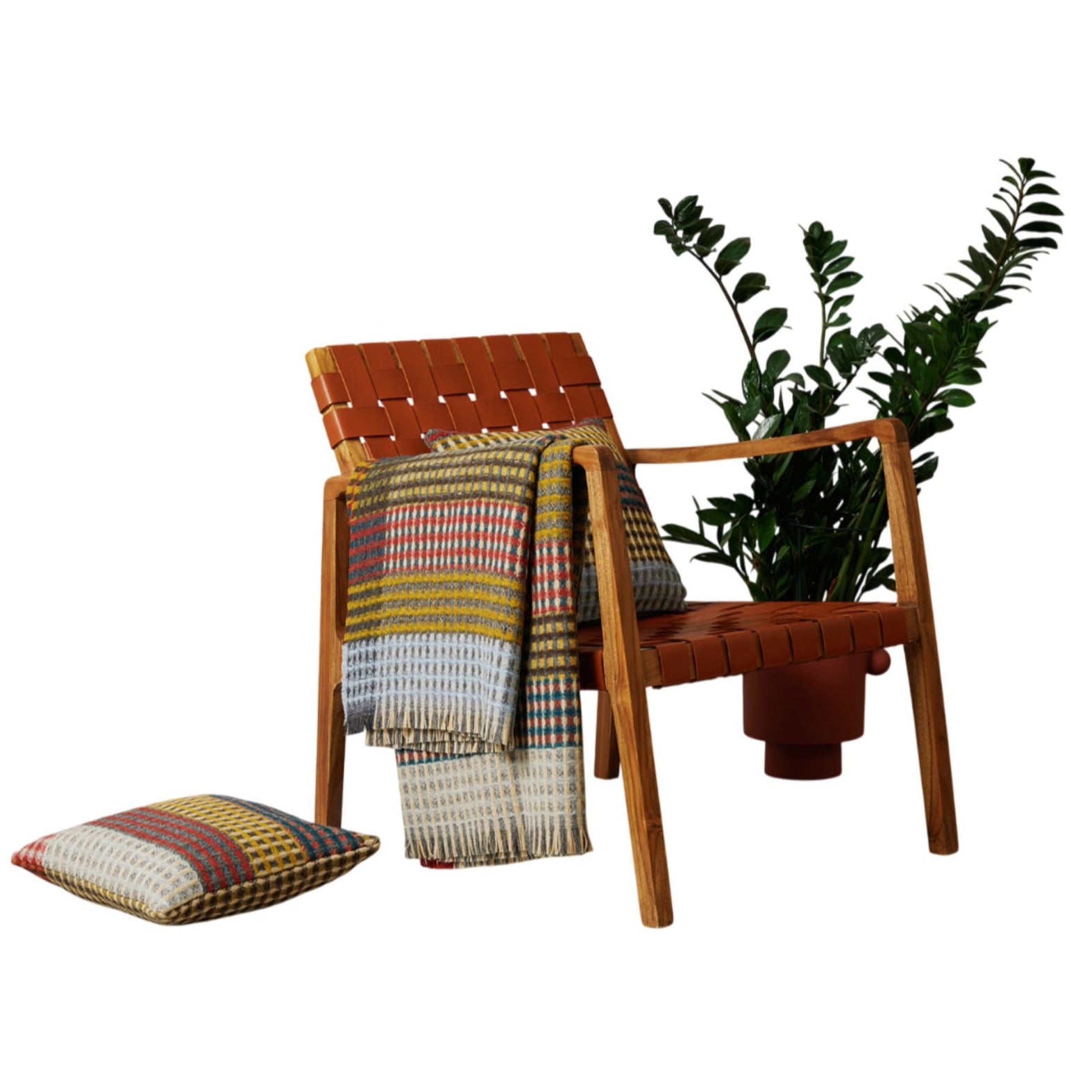 Hampstead Shetland Wool Waffle Throw Eleish Van Breems Home