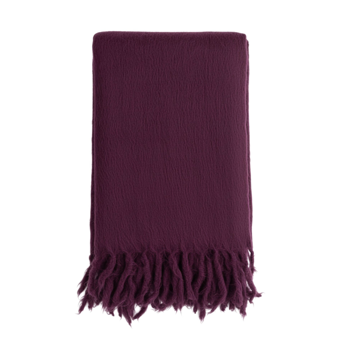 Woolly Mammoth Throw, Plum Eleish Van Breems Home