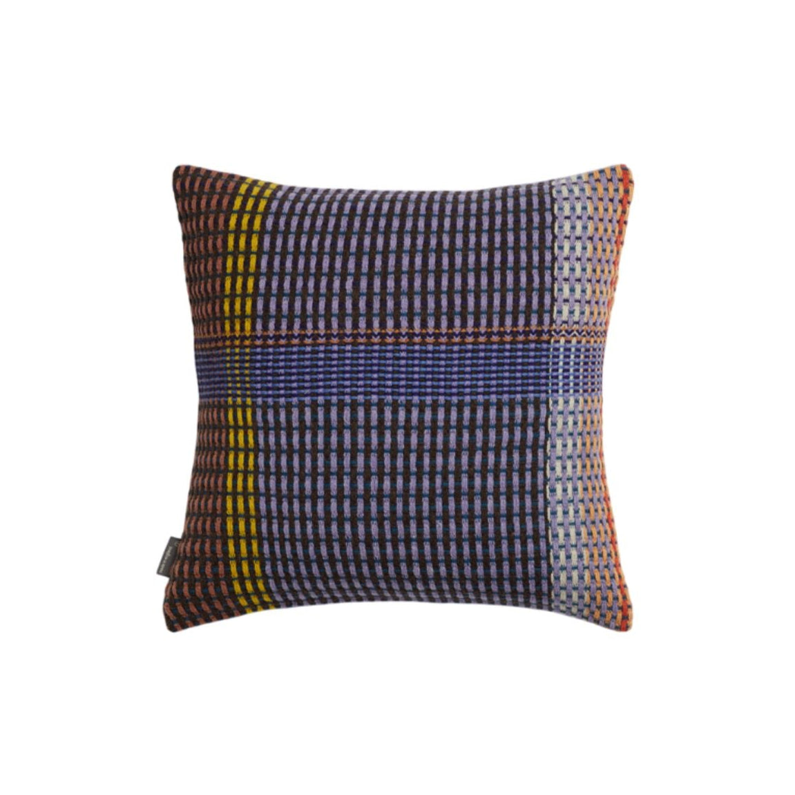 Seacole Lambswool Basket Weave Pillow, Mid Blue Eleish Van Breems Home