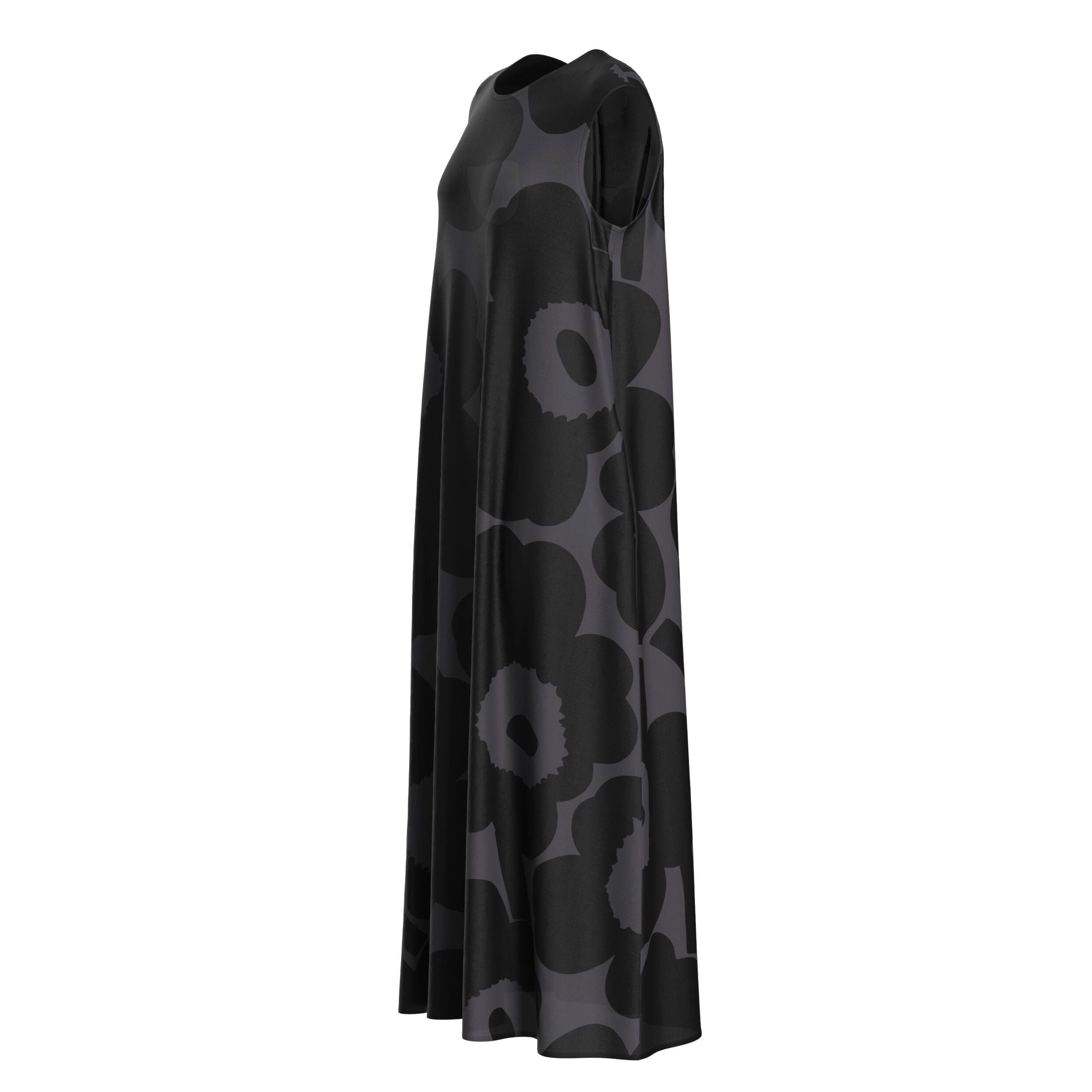 ☆ marimekko ☆ Migot Unikko 980 - キュプラドレス Marimekko Migot Unikko Dress, Black - Eleish Van Breems Home