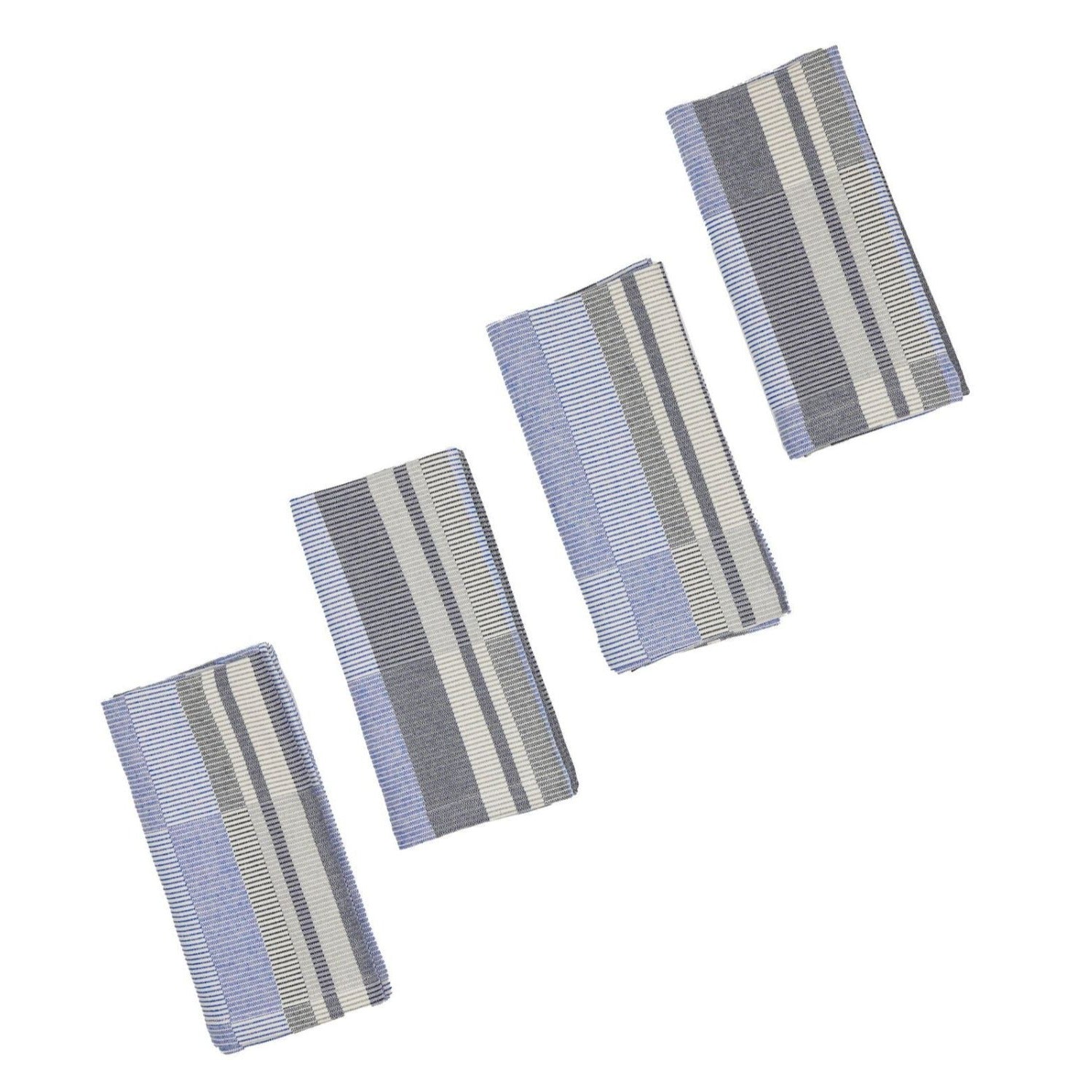 Viola Navy & Cobalt Woven Napkins, Set Of 4 Eleish Van Breems Home