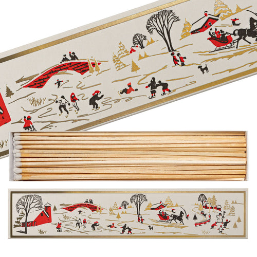 Winter Snowscape Long Safety Matches