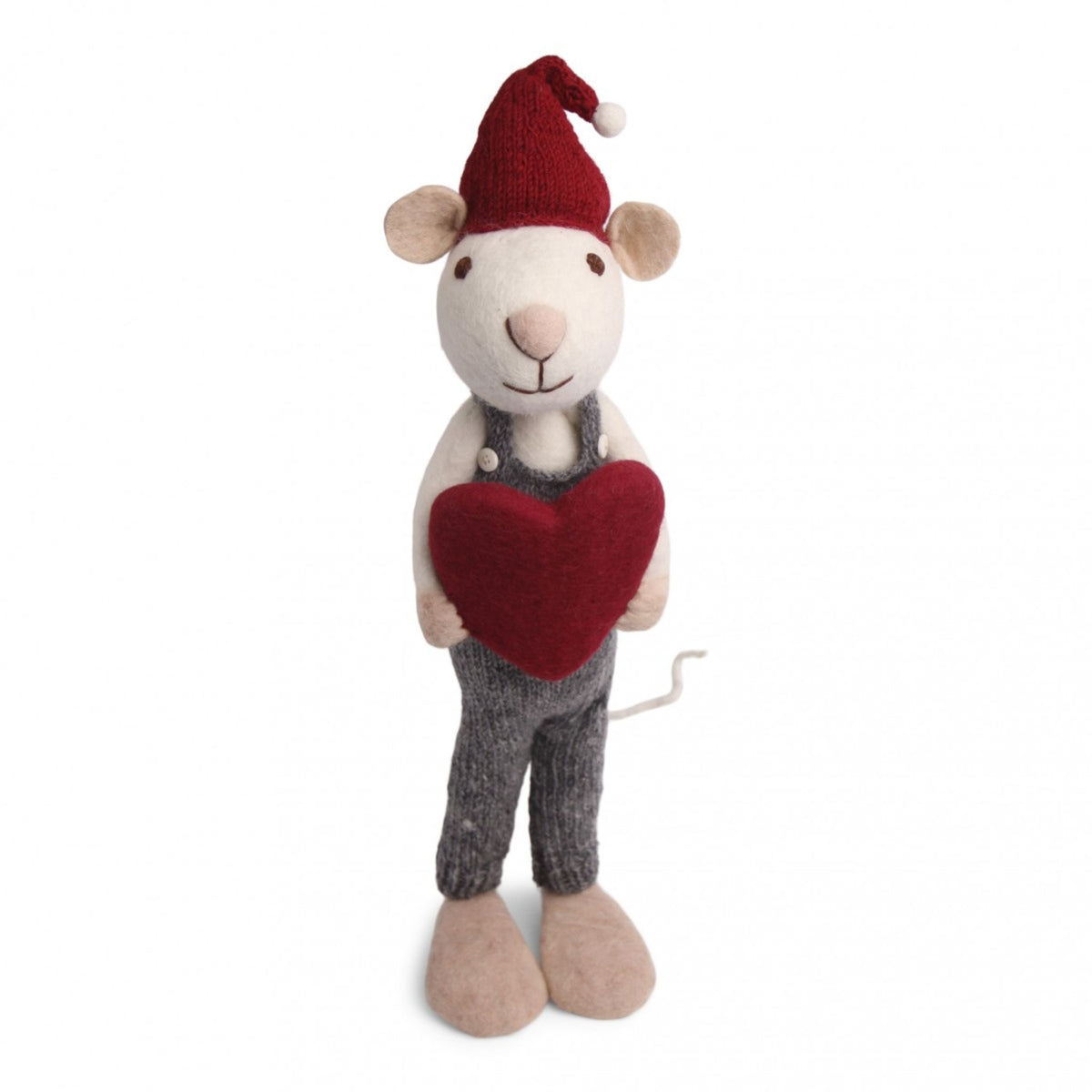 Extra Large White Boy Mouse With Heart Eleish Van Breems Home