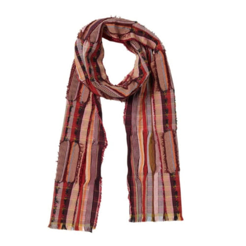 Wallace Sewell Peonia Pomegranate Silk & Wool Scarf