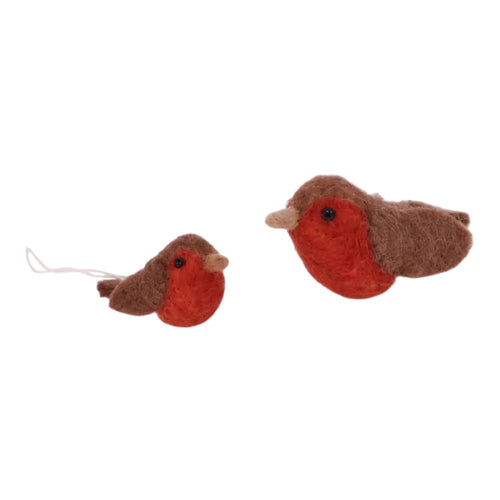 Robin Ornaments, Set of 2