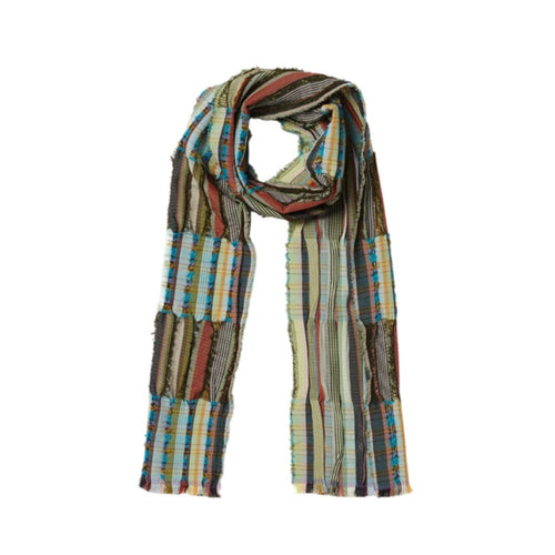 Wallace Sewell Peonia Chartreuse Silk & Wool Scarf