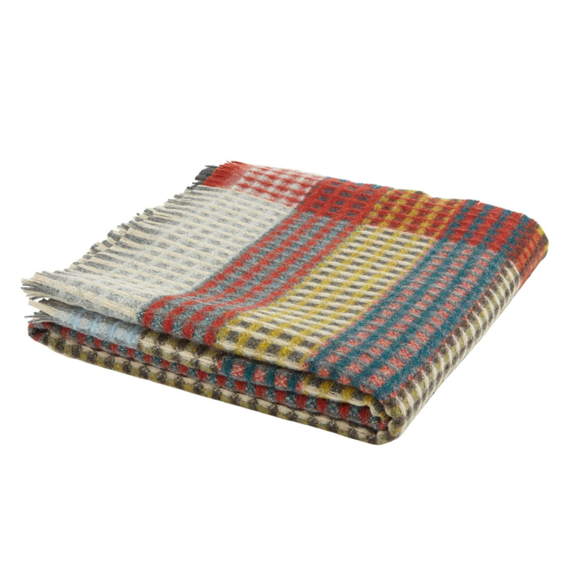 Hampstead Shetland Wool Waffle Throw Eleish Van Breems Home