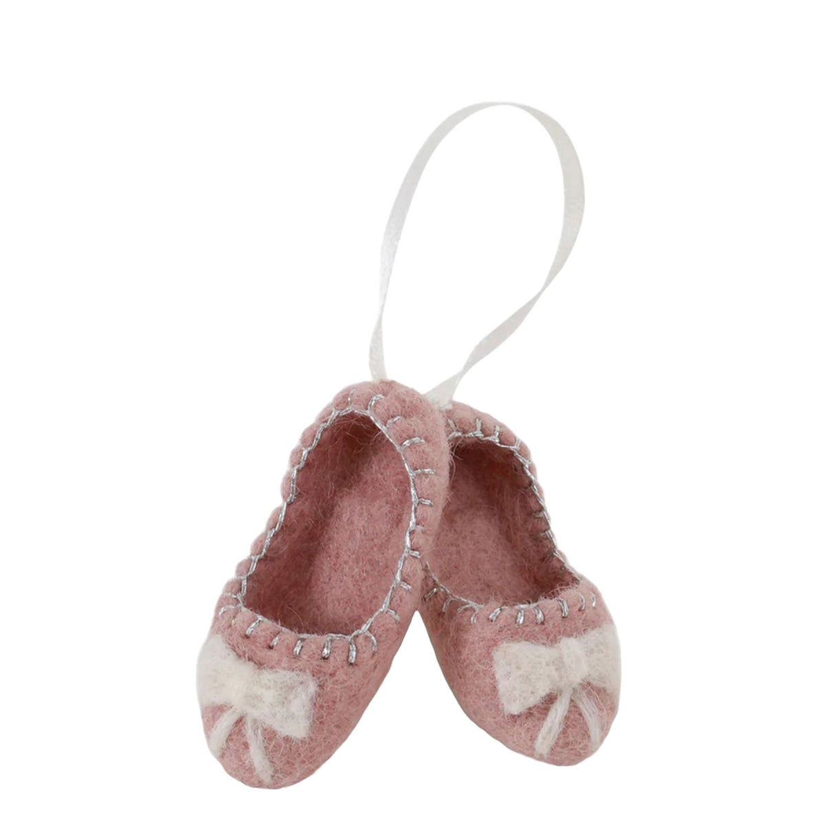 Rose Ballerina Shoes With Bows Ornament Eleish Van Breems Home