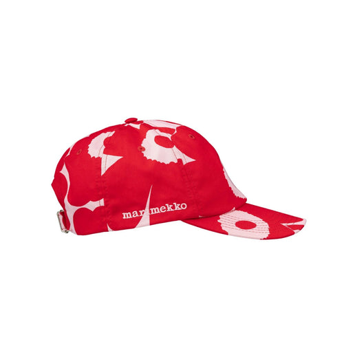 Marimekko Krasta Unikko Baseball Cap, Red