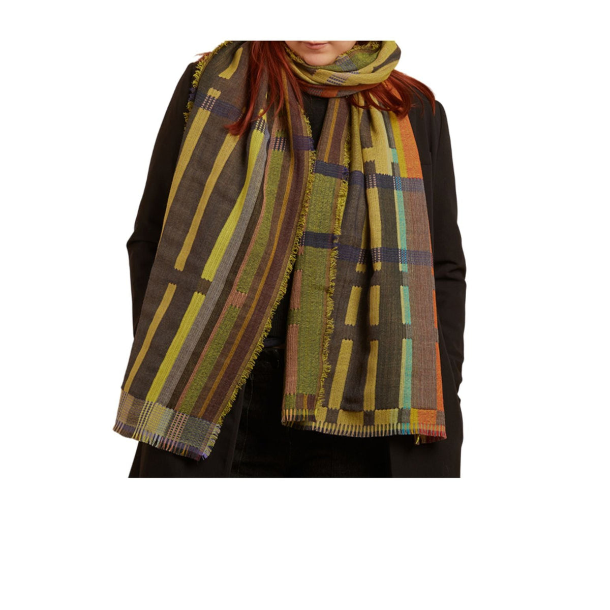 Campanula Khaki Wool Wrap Eleish Van Breems Home