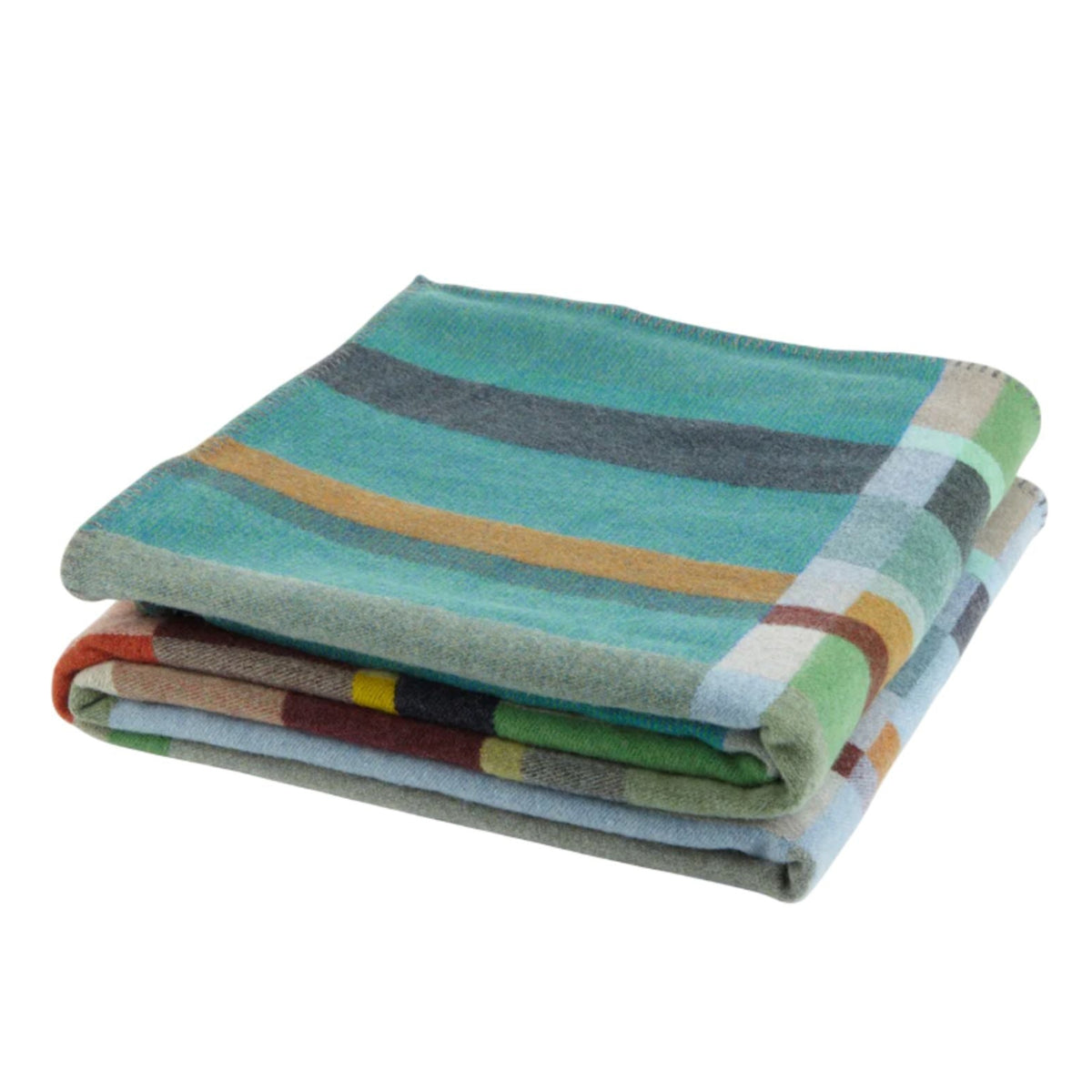 Wallace Sewell Feilden Throw Lambswool Block Throw Eleish Van Breems Home