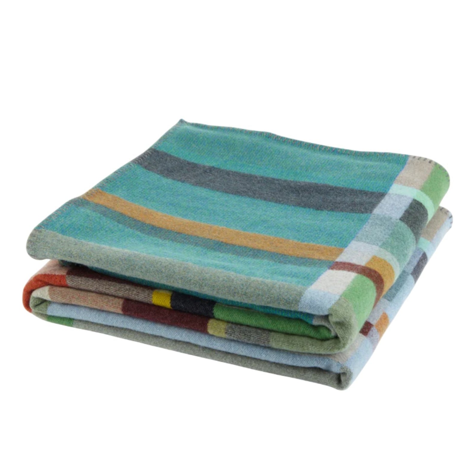 Wallace Sewell Feilden Throw Lambswool Block Throw Eleish Van Breems Home