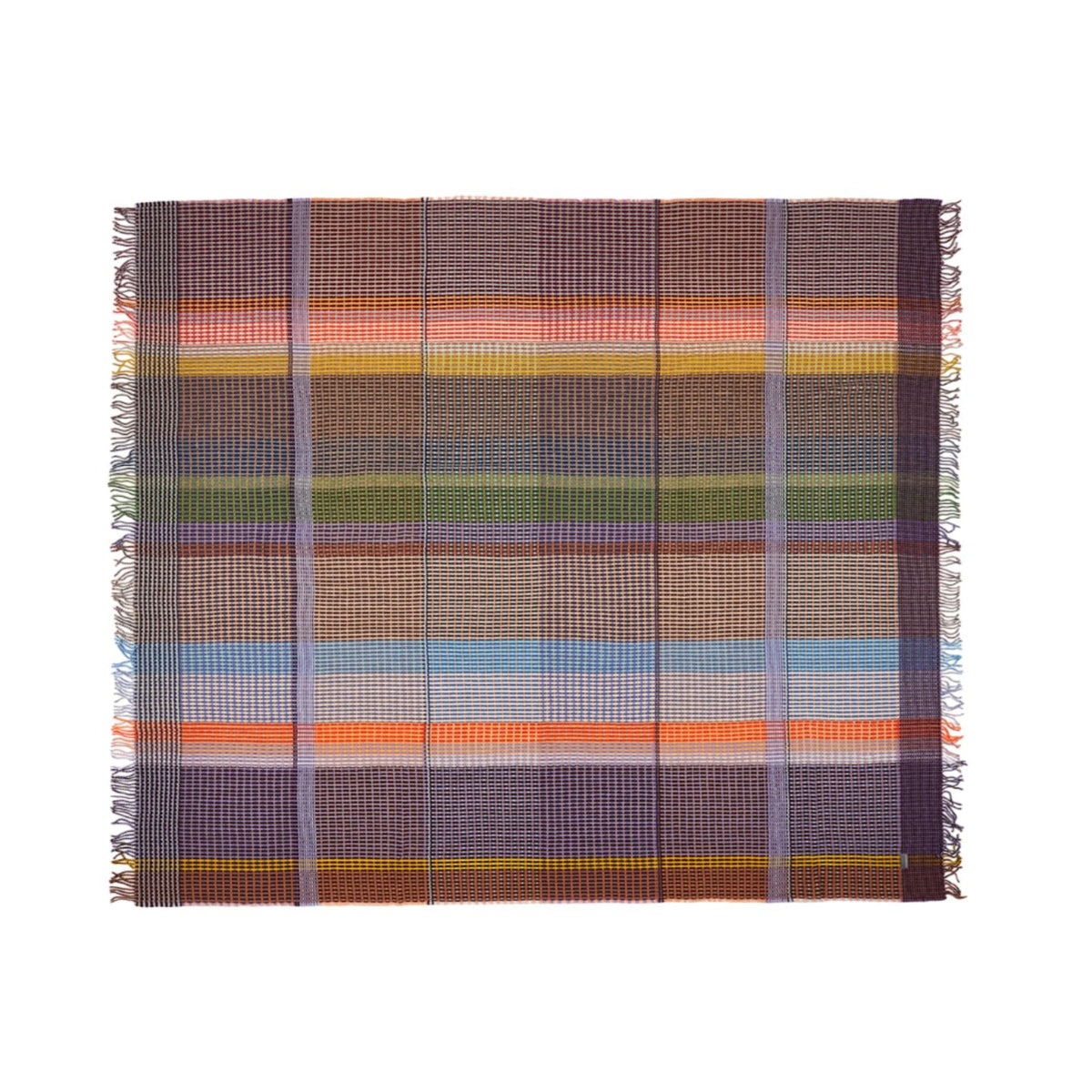 Jankel Lambswool Basket Weave Throw, Small Eleish Van Breems Home