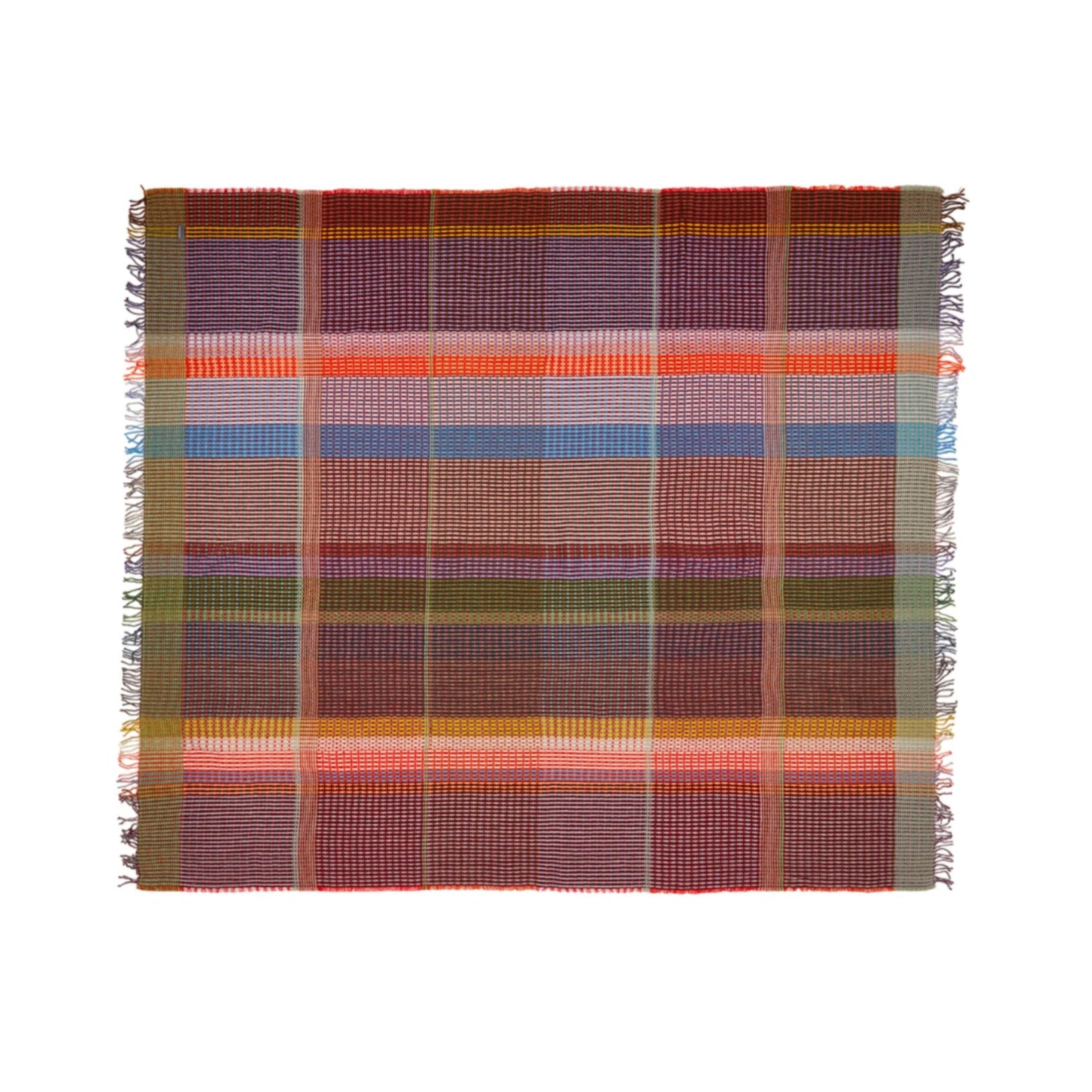 Lovelace Throwlambswool Basket Weave Small Red Eleish Van Breems Home