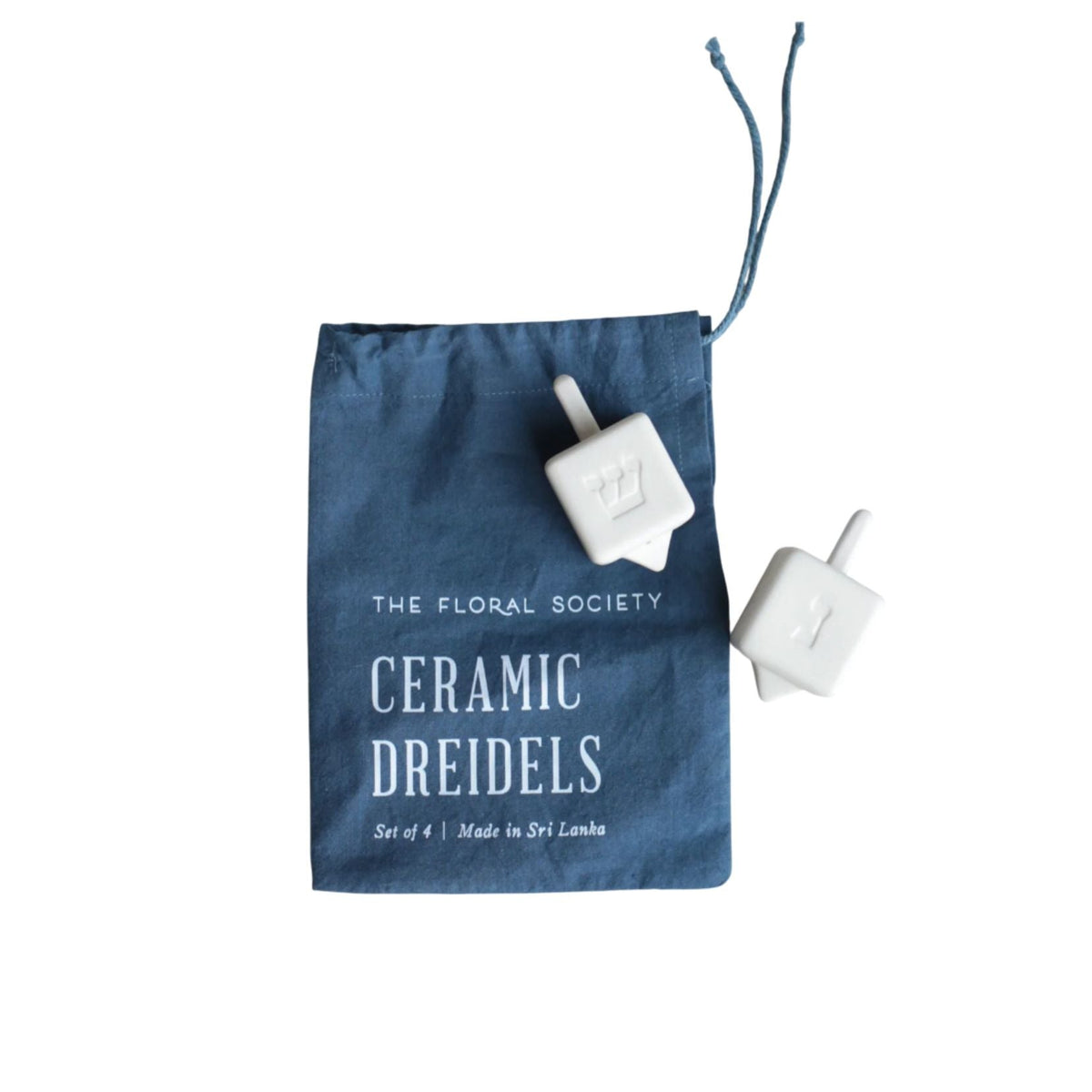 Ceramic Dreidel Set Eleish Van Breems Home