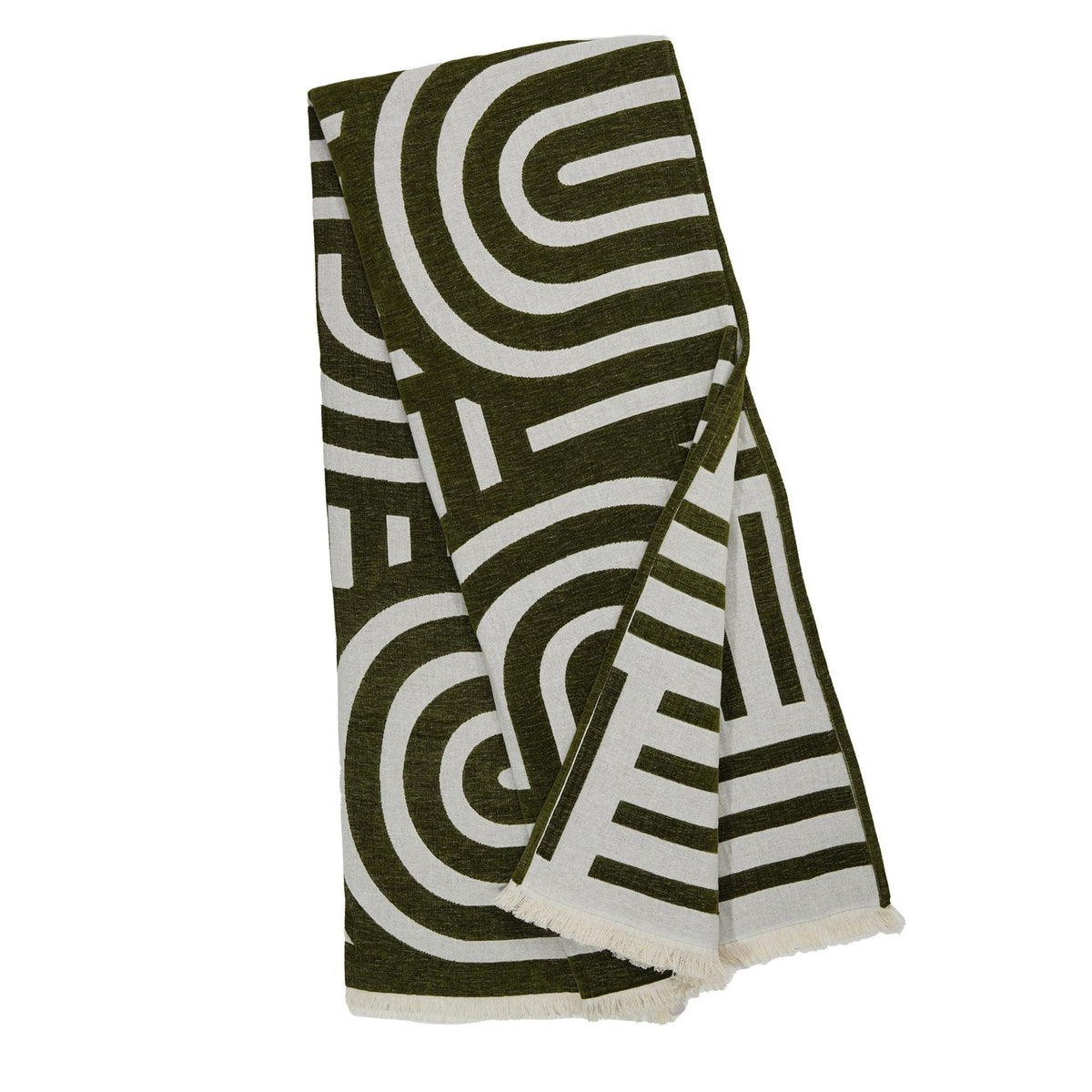 Josephine Reversible Throw, Ivy Green-Eleish Van Breems Home