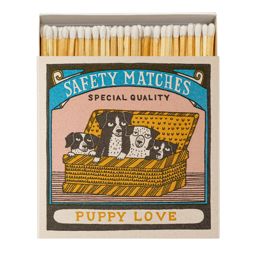 Puppy Love Square Safety Matches