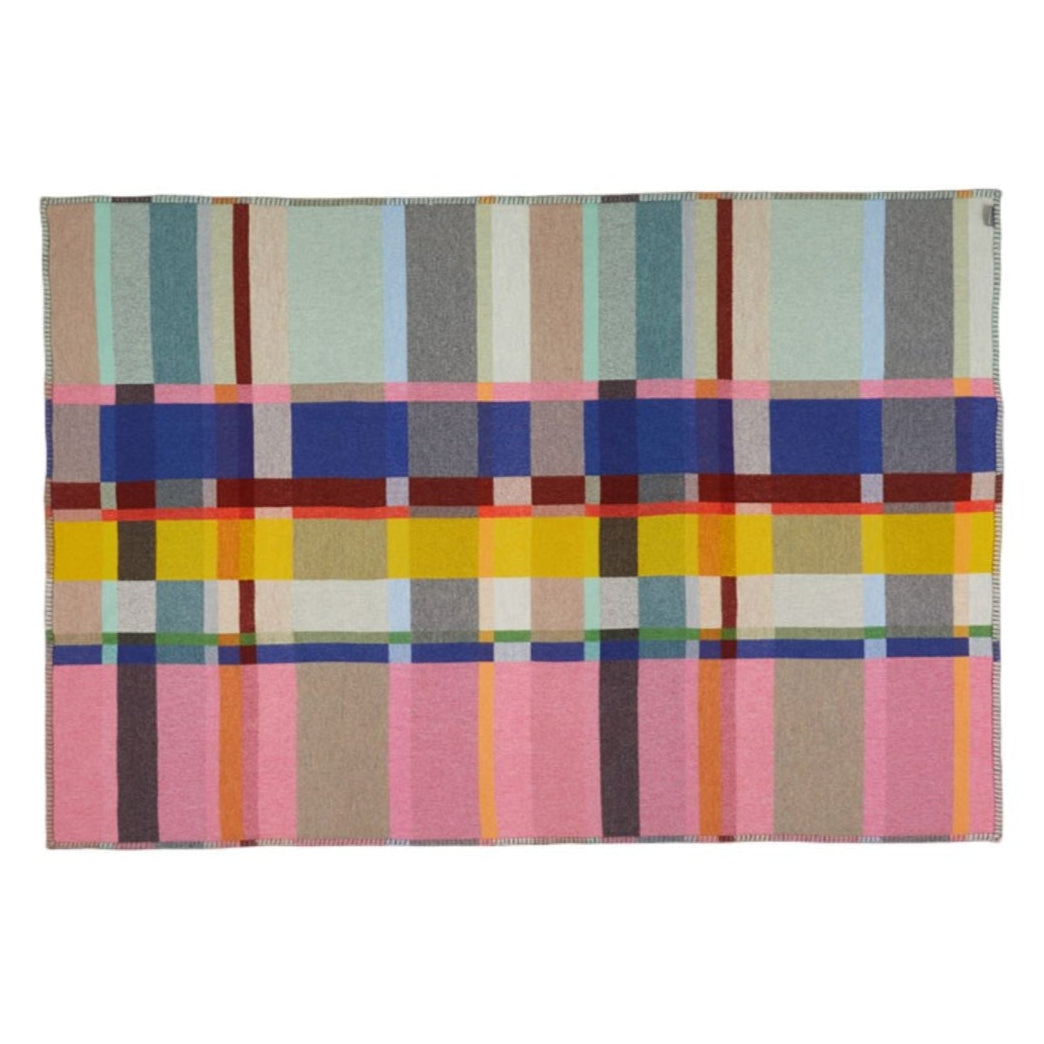 Wallace Sewell Lloyd Throw Lambswool Block Throw Eleish Van Breems Home