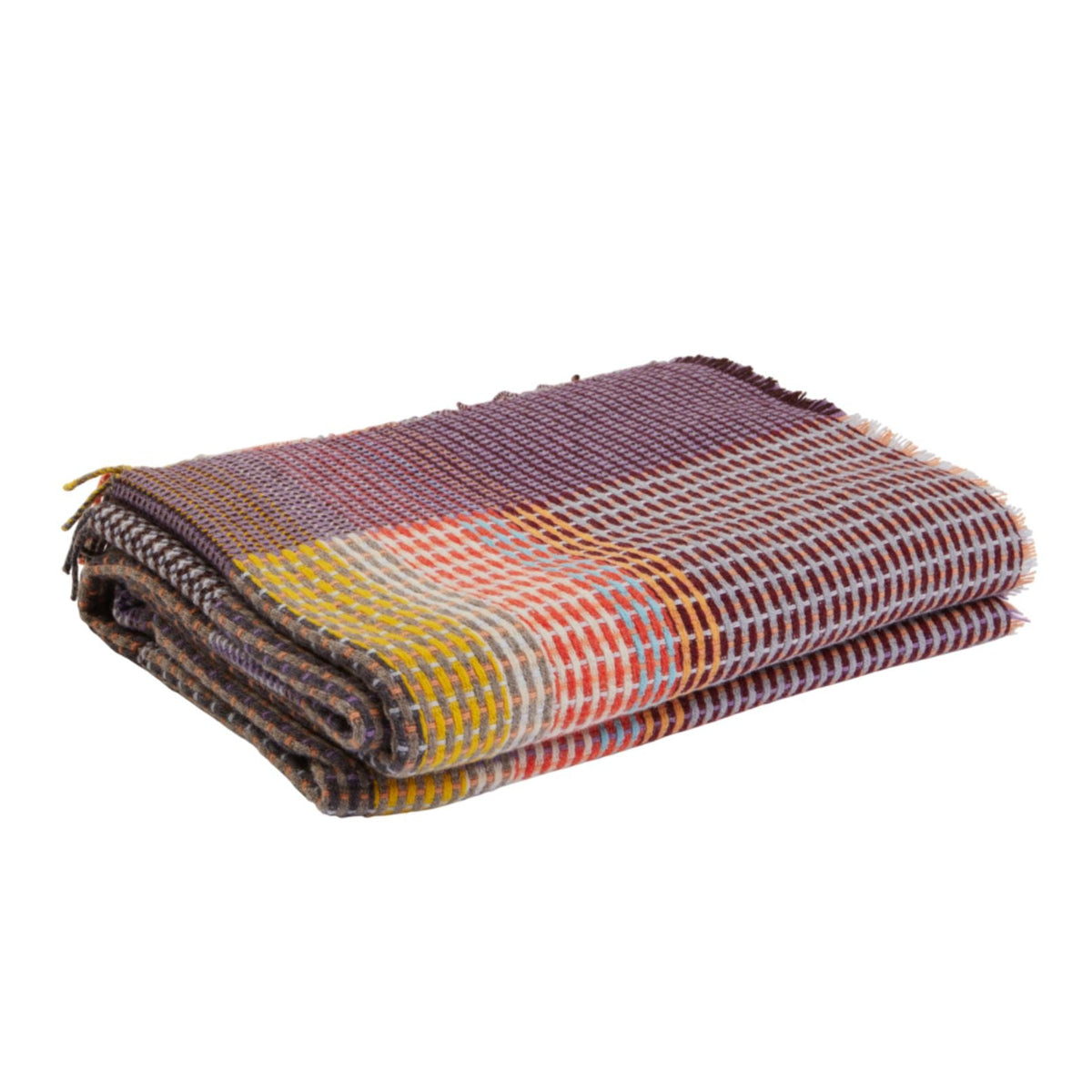 Jankel Lambswool Basket Weave Throw, Small Eleish Van Breems Home
