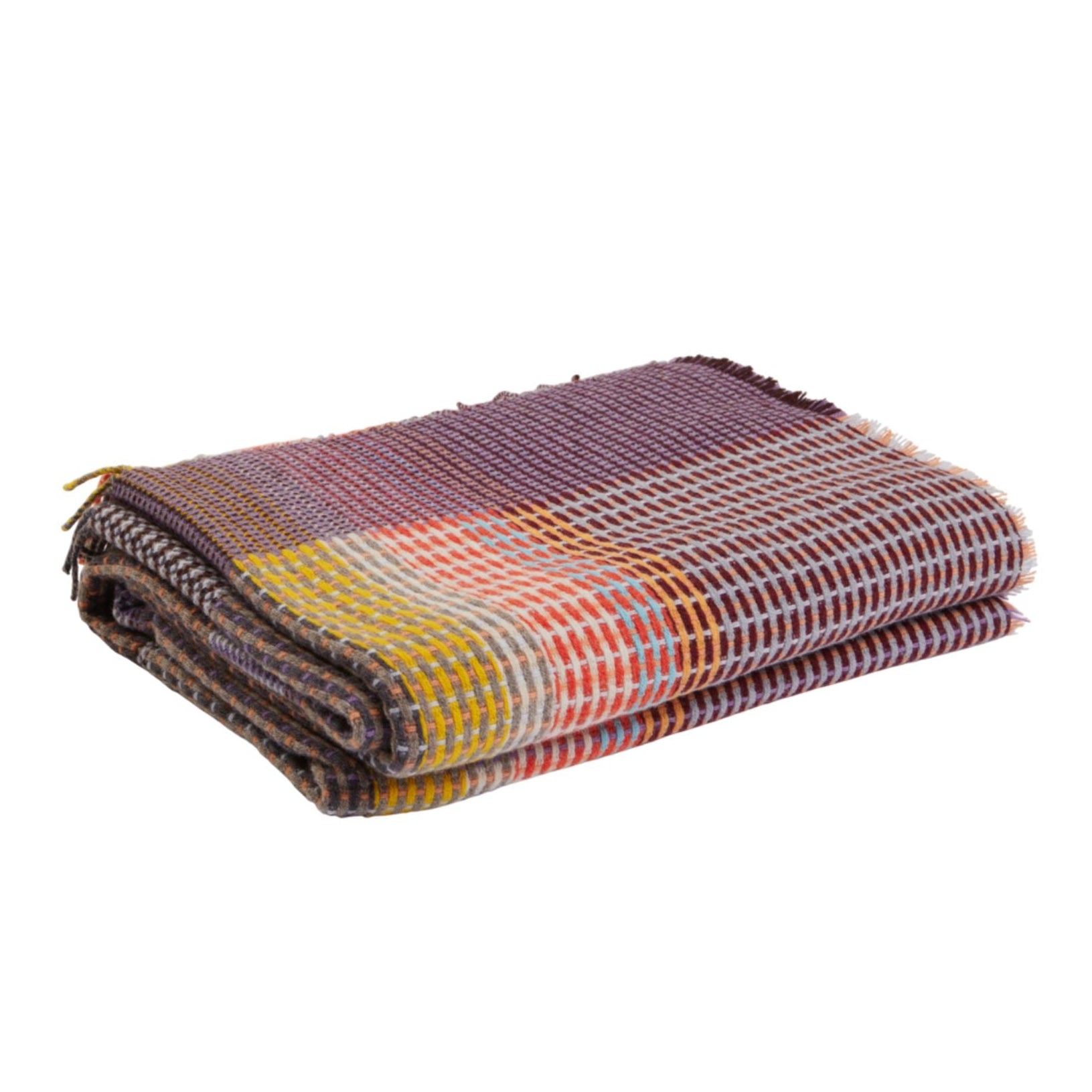 Jankel Lambswool Basket Weave Throw, Small Eleish Van Breems Home