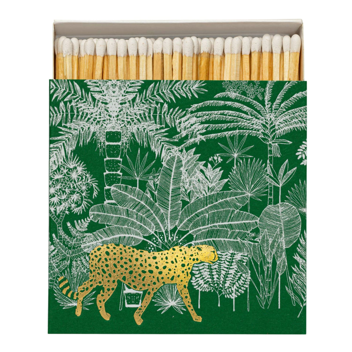 Cheetah in Jungle Square Box of Matches Eleish Van Breems Home