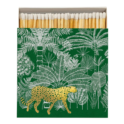 Cheetah in Jungle Square Box of Matches