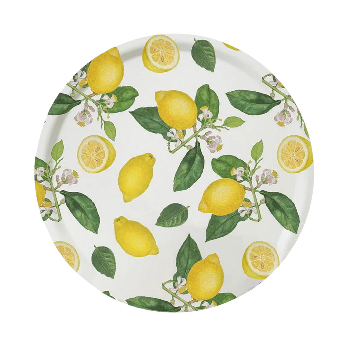 Lemons Round Serving Tray Eleish Van Breems Home