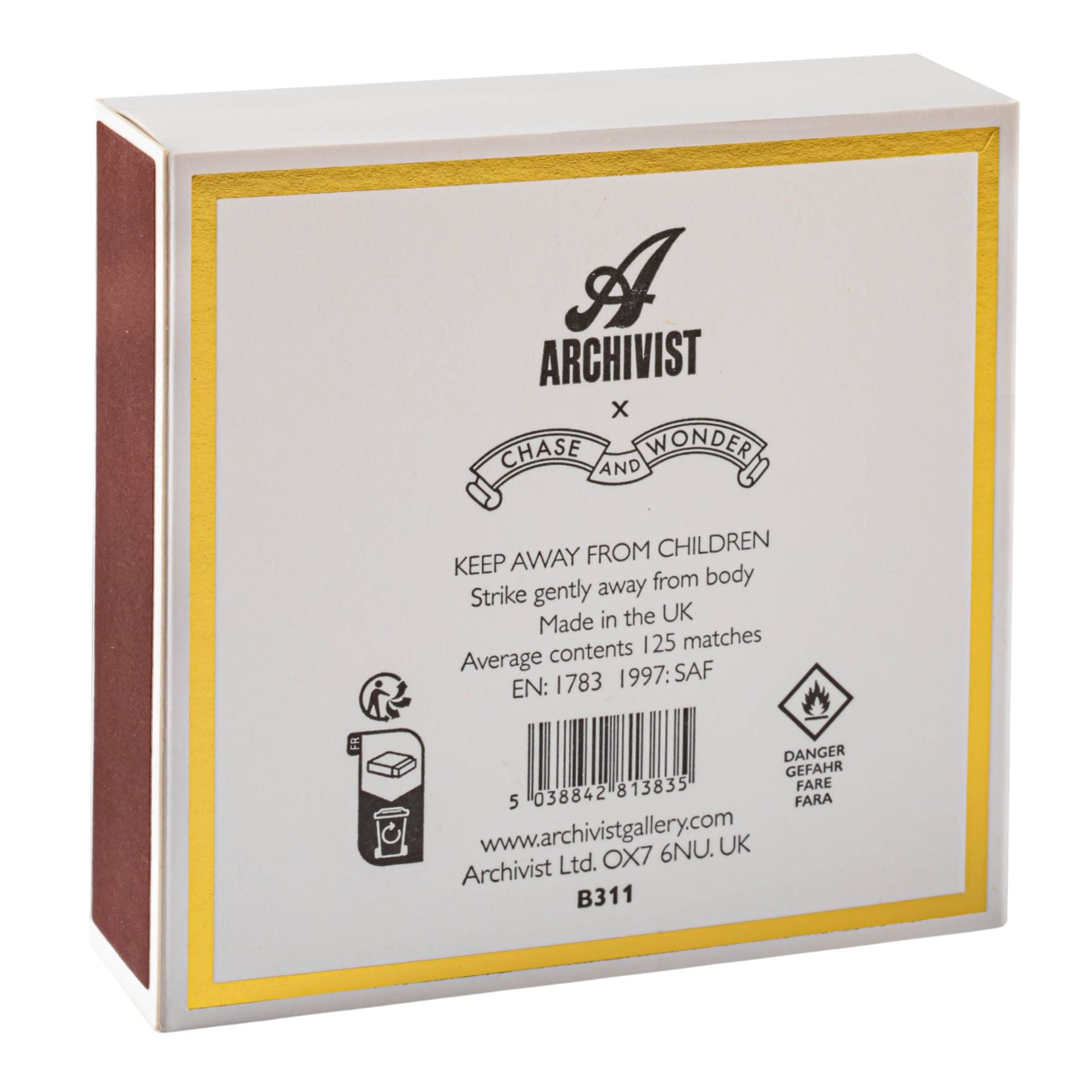 Fireside Square Safety Matches Eleish Van Breems Home