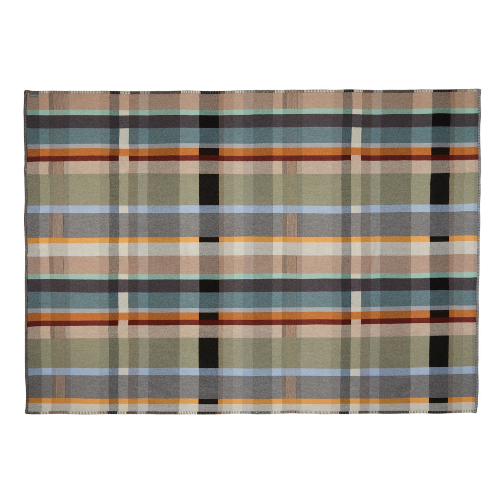 Wallace Sewell Chipperfield Throw Lambswool Block Throw Eleish Van Breems Home