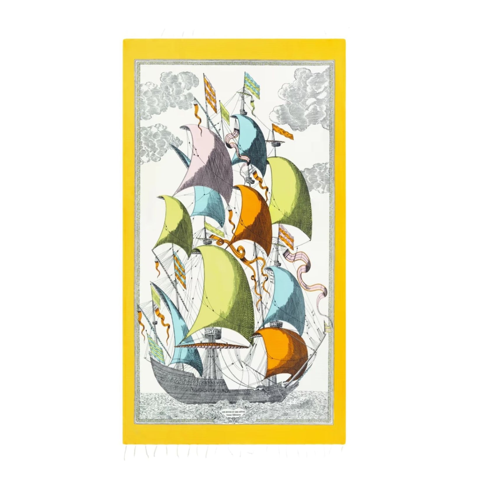 Fouta Towel, Multicolored Ships Eleish Van Breems Home
