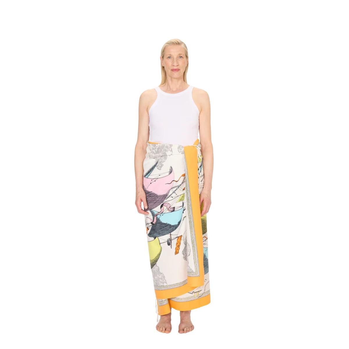 Fouta Towel, Multicolored Ships Eleish Van Breems Home