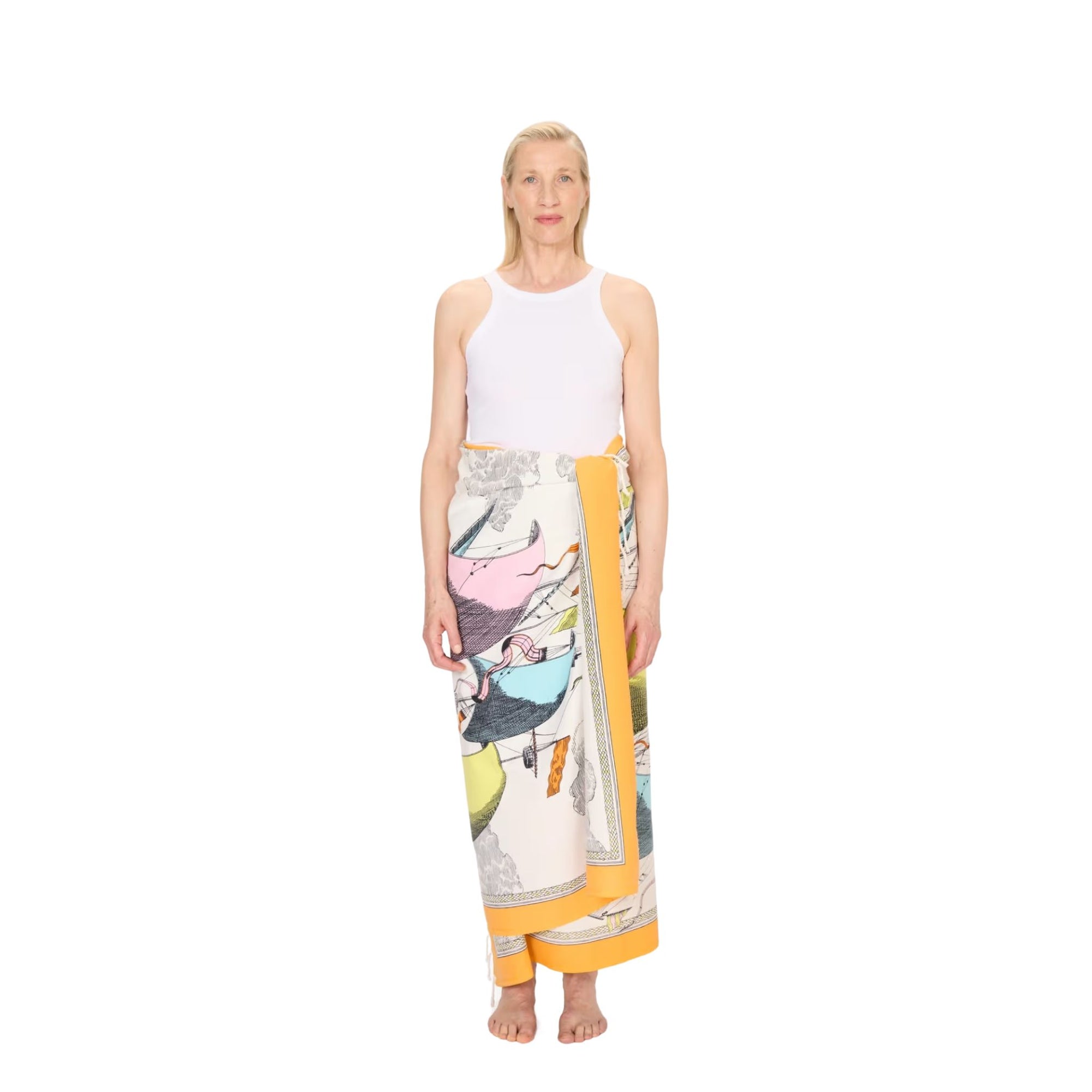 Fouta Towel, Multicolored Ships Eleish Van Breems Home