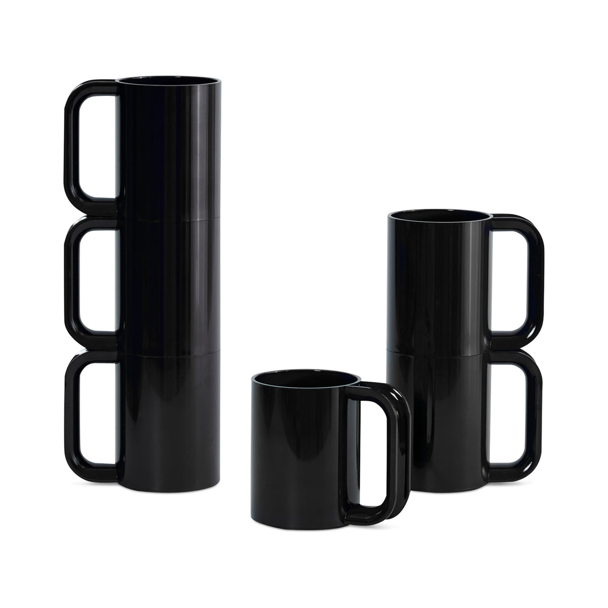 Hellerware Mug Black, Set of 6 Eleish Van Breems Home