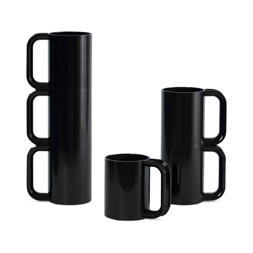 Hellerware Mug Black, Set of 6