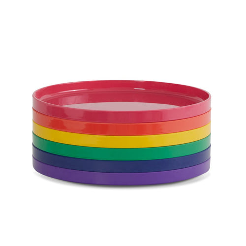 Hellerware Dinner Plate Rainbow, Set of 6