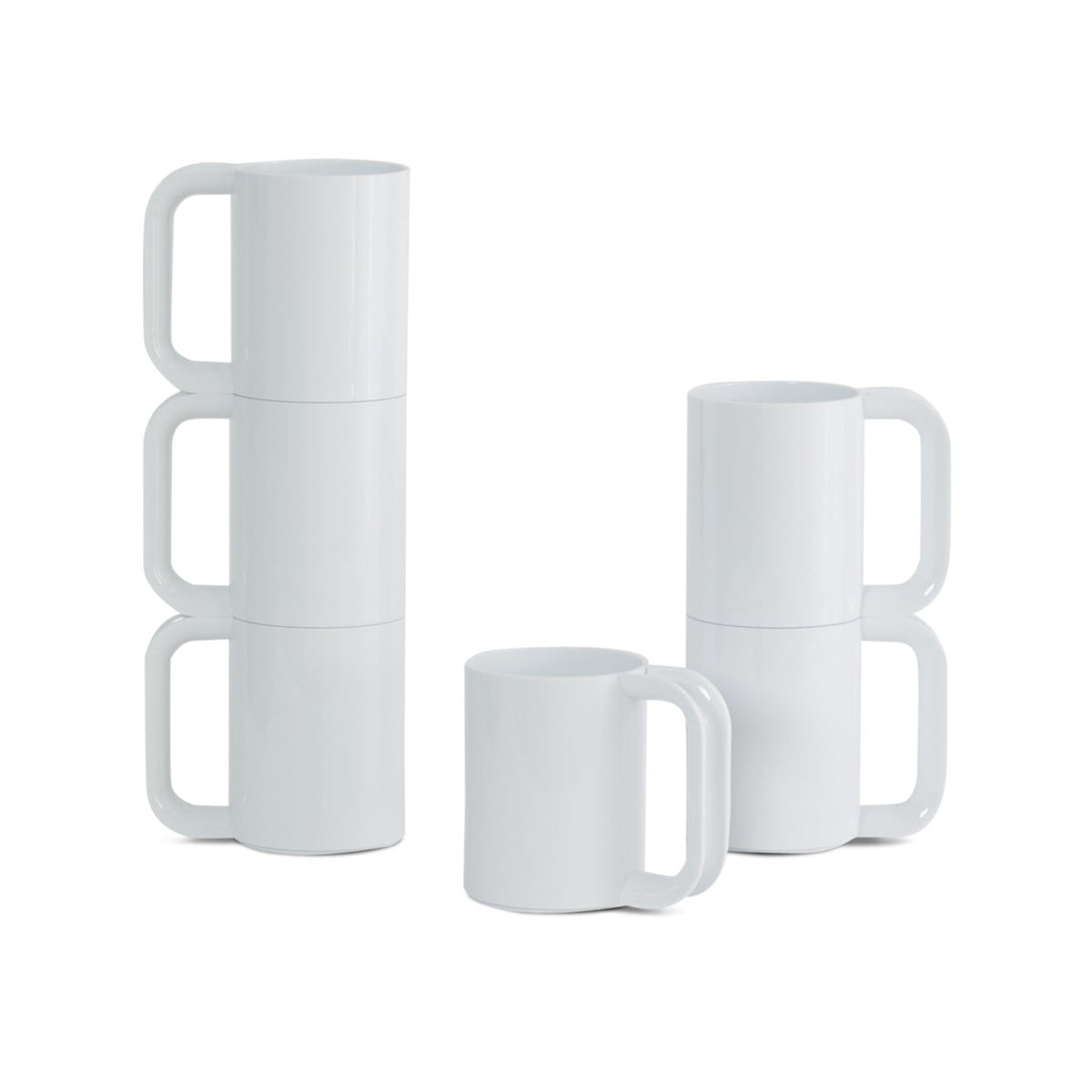 Hellerware Mug White, Set of 6 Eleish Van Breems Home