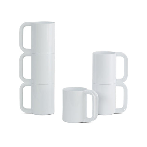 Hellerware Mug White, Set of 6