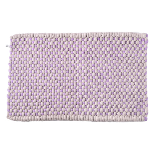 Wool Rope Doormat, Lavender