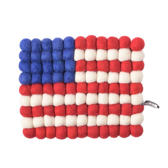 Wool Rectangular Flag Trivet Eleish Van Breems Home