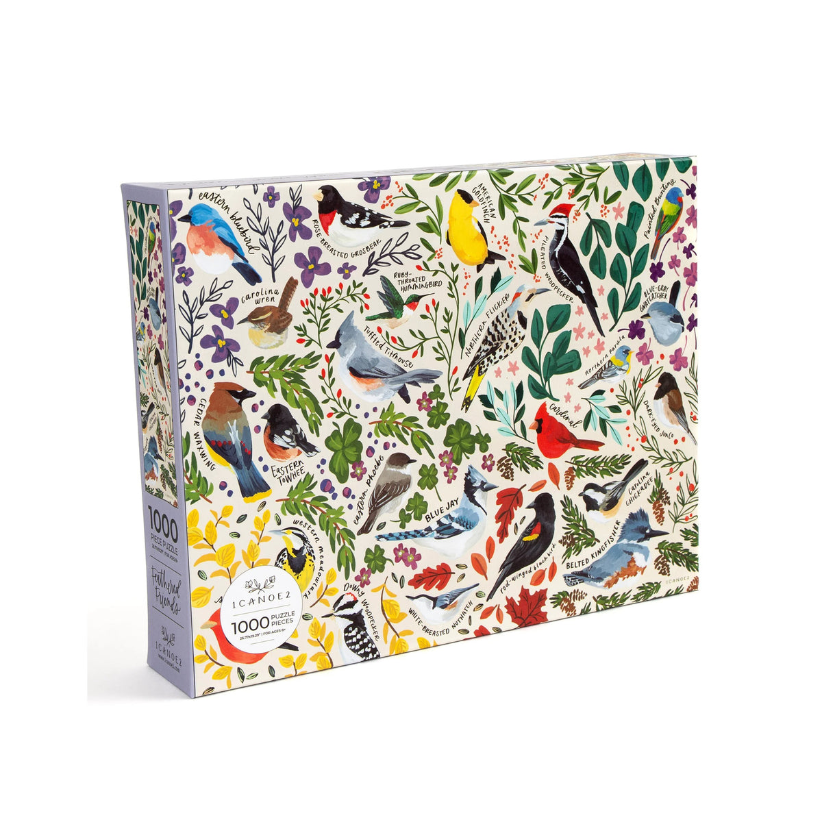 Feathered Friends 1,000 Piece Bird Jigsaw Puzzle Eleish Van Breems Home