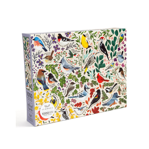 Feathered Friends 1,000 Piece Bird Jigsaw Puzzle