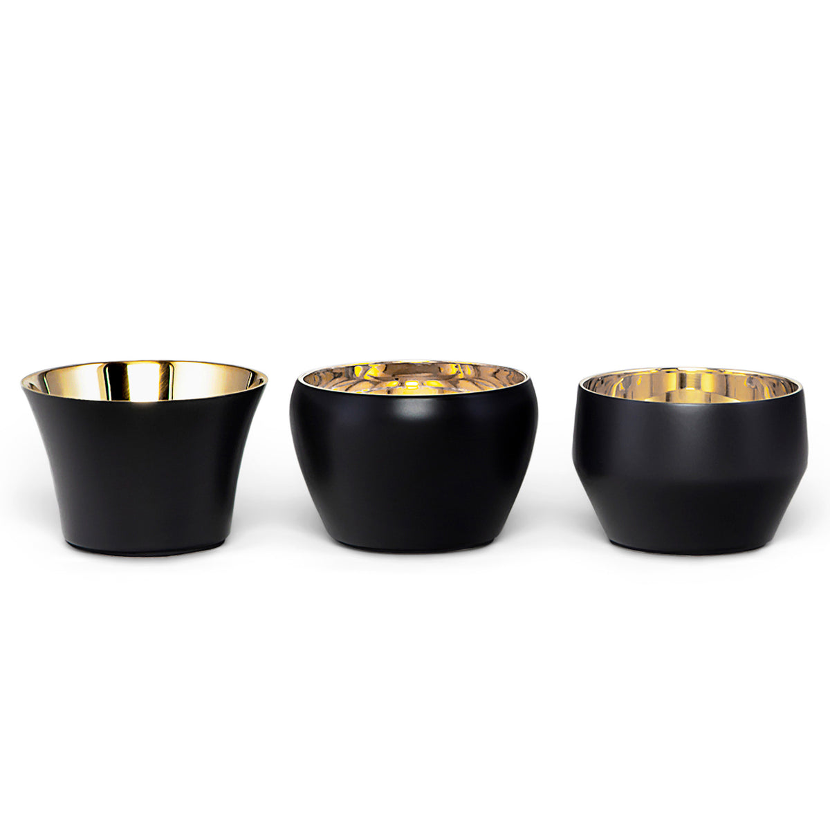 Kin Brass Black Powder Coated Candle Holders Set Of 3 Eleish Van Breems Home