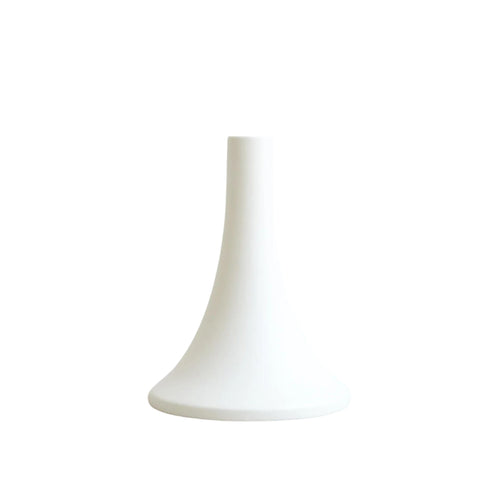 Ceramic Grand Taper Holder, Matte White, Tall